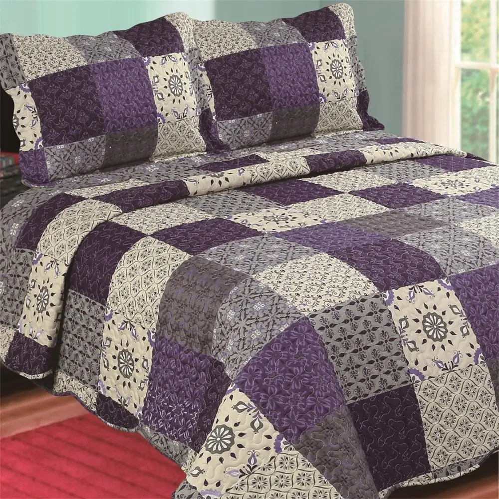 MOHAP  Tuman Patchwork Printed Microfiber Kid  Quilt Bedspread