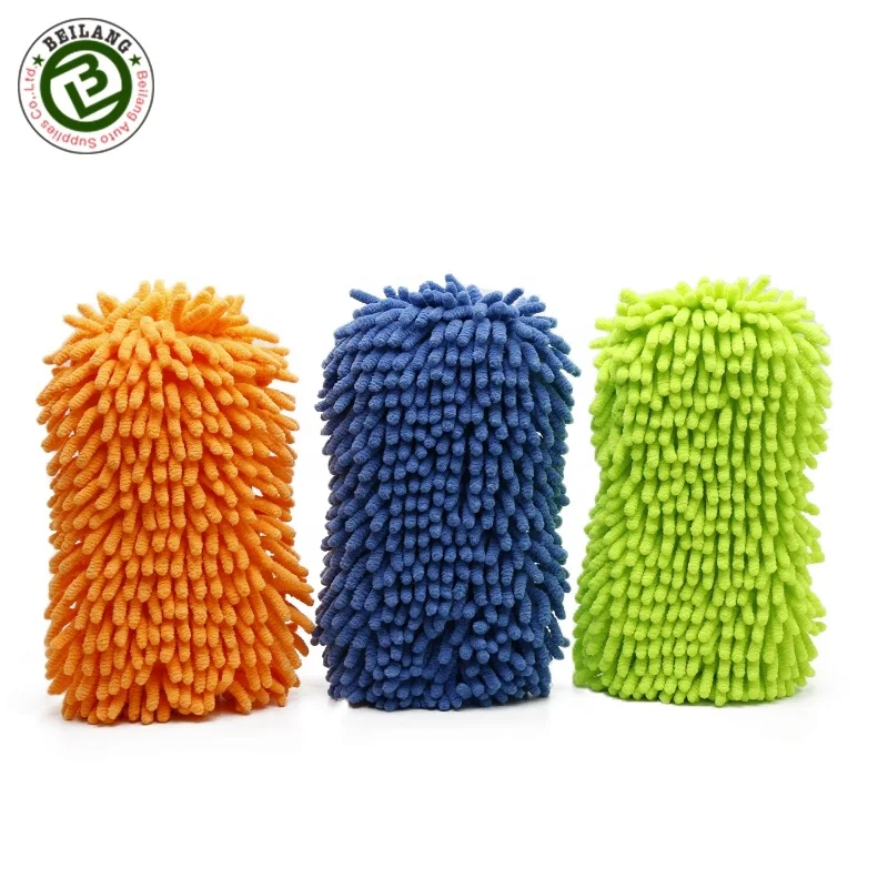 Auto Cleaning Tool Microfiber Chenille Car Washing Sponge Pad