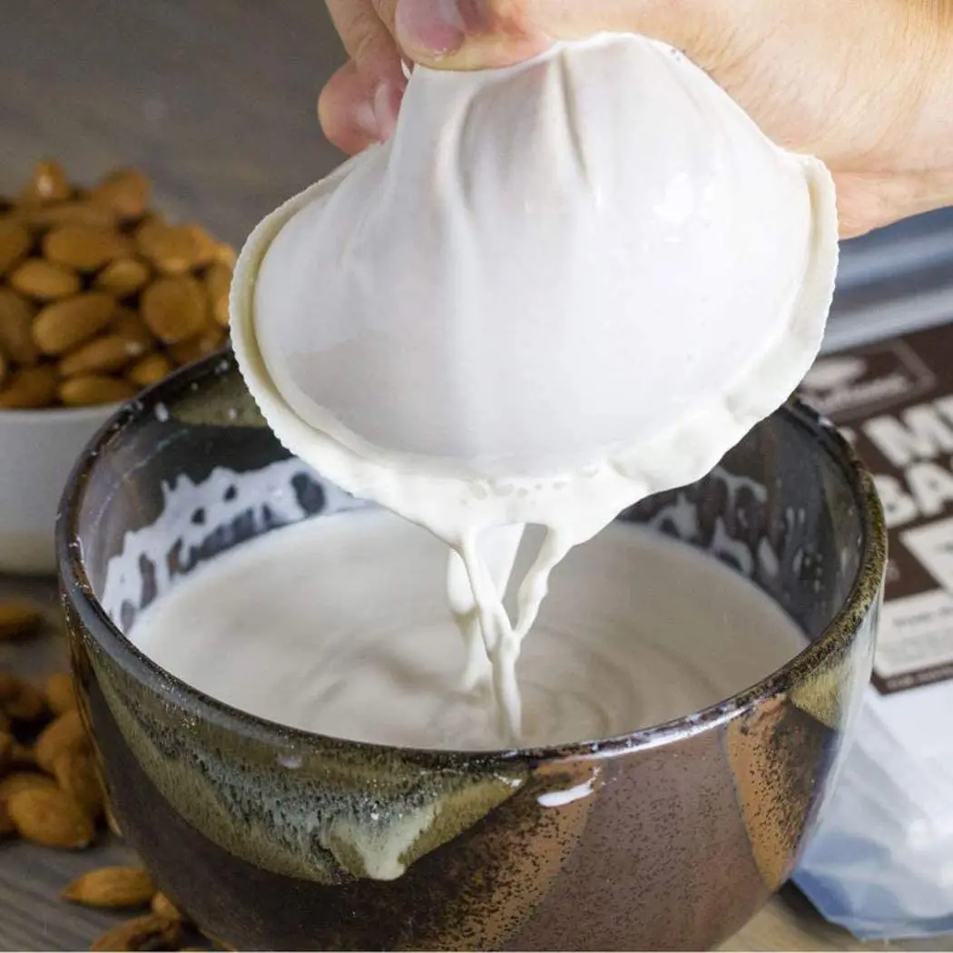 100% органический пакет для молока с конопляными орехами, многоразовый экологически чистый сетчатый кухонный фильтр