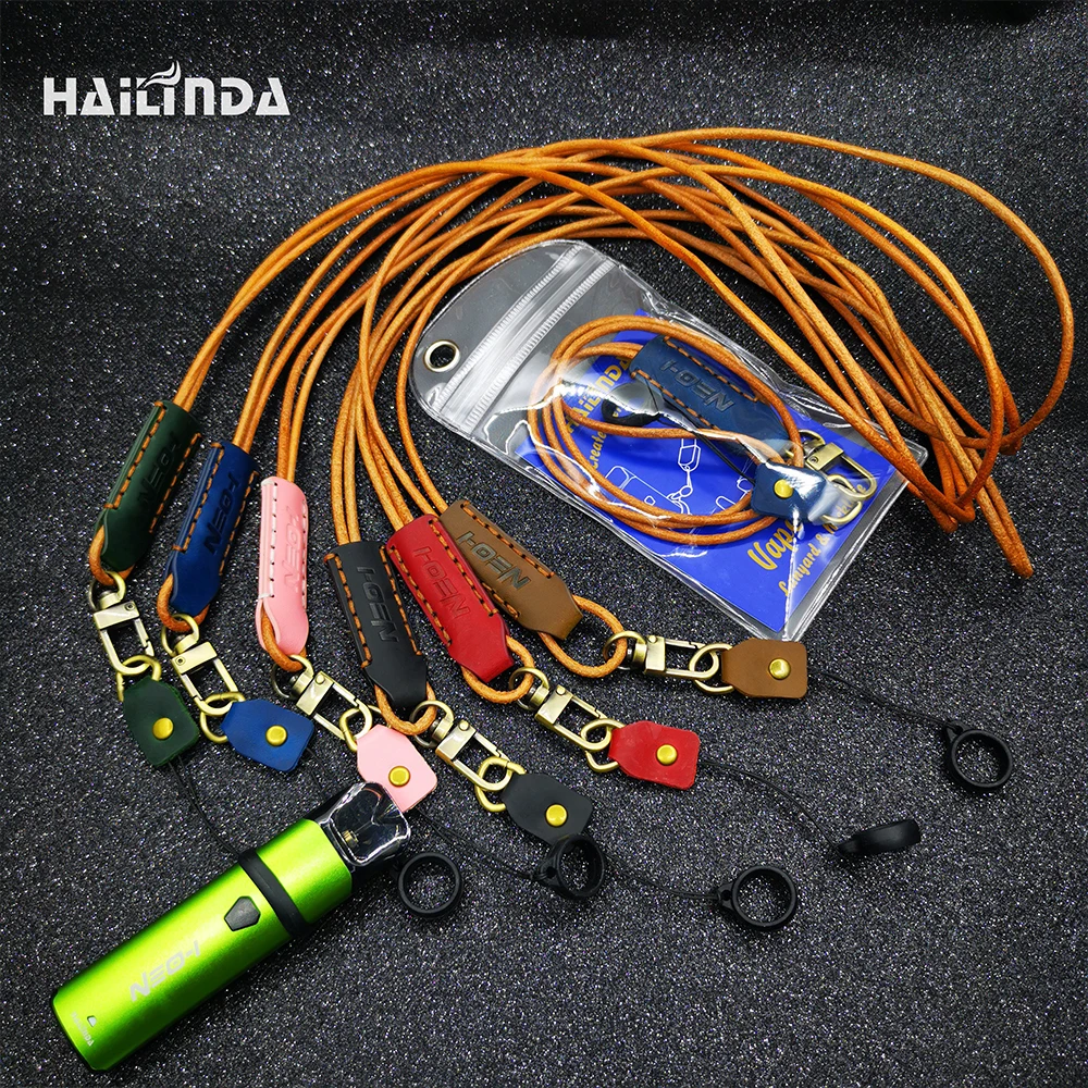  E cig pod system lanyard ручной работы кожаный ремешок для vape