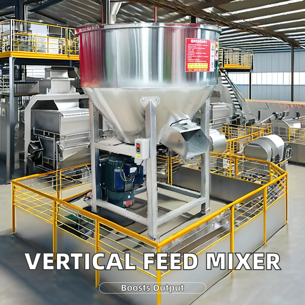 Factory Directly Stainless Steel Vertical Mixer Machine Customized 110 Poultry Feed Plant Home Use Motor Pellet Final Nigeria