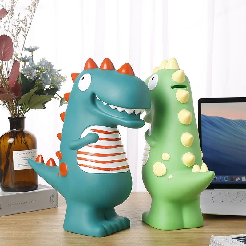 Hot Sale Cute Design Factory Supply High Quality Safe Material Kids Money Saving Boxes  Dinosaur Piggy Bank