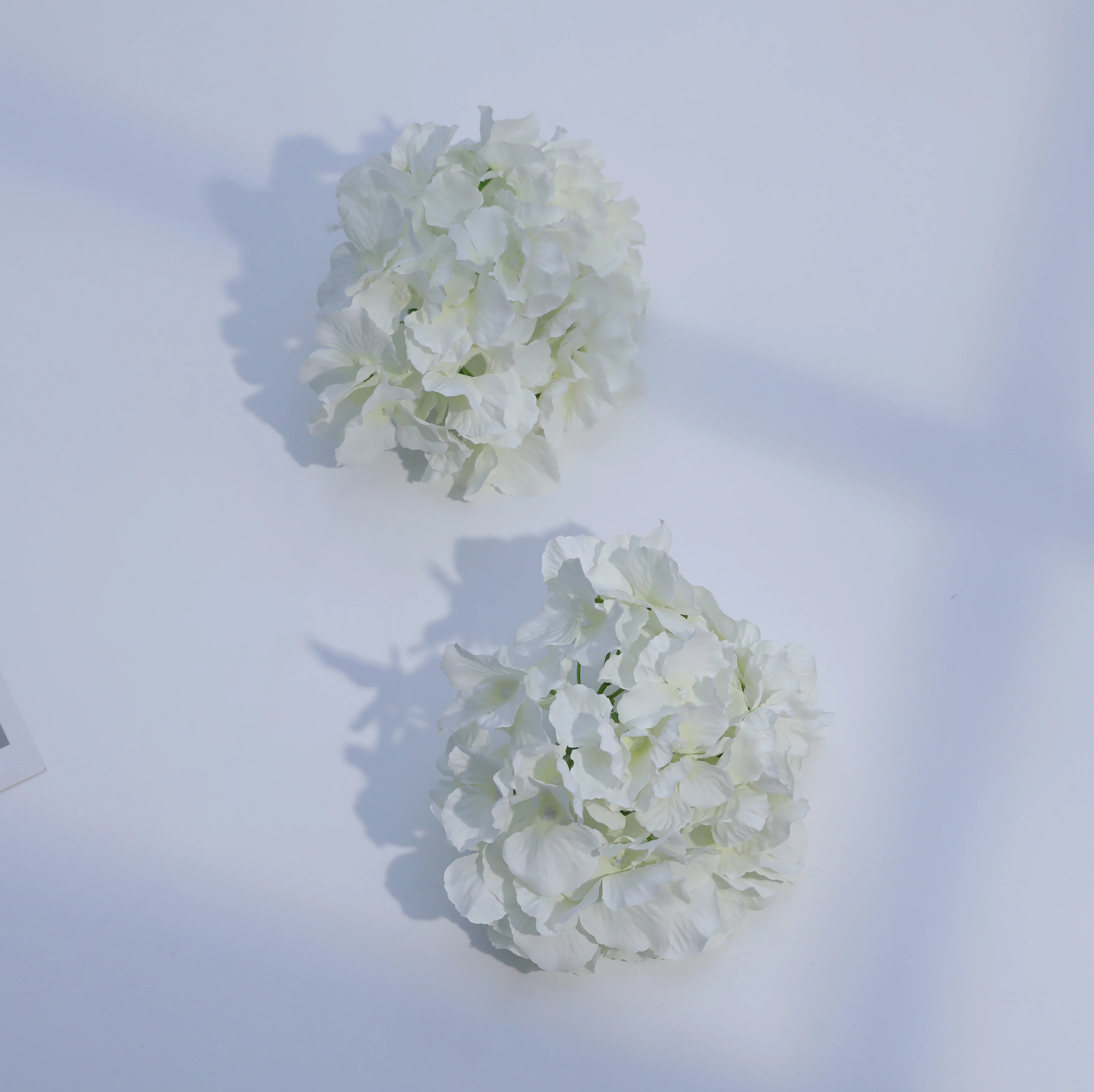 High Quality 20CM Diameter Artifical Silk Wedding Flowers Artificial Hydrangea White Color