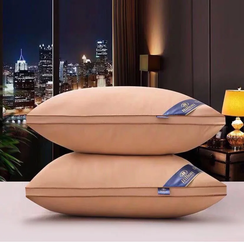 Hilton Hotel five-star Hotel Apartment Pillow core Feather Velvet Pillow core Protection Cervical Single Pillow