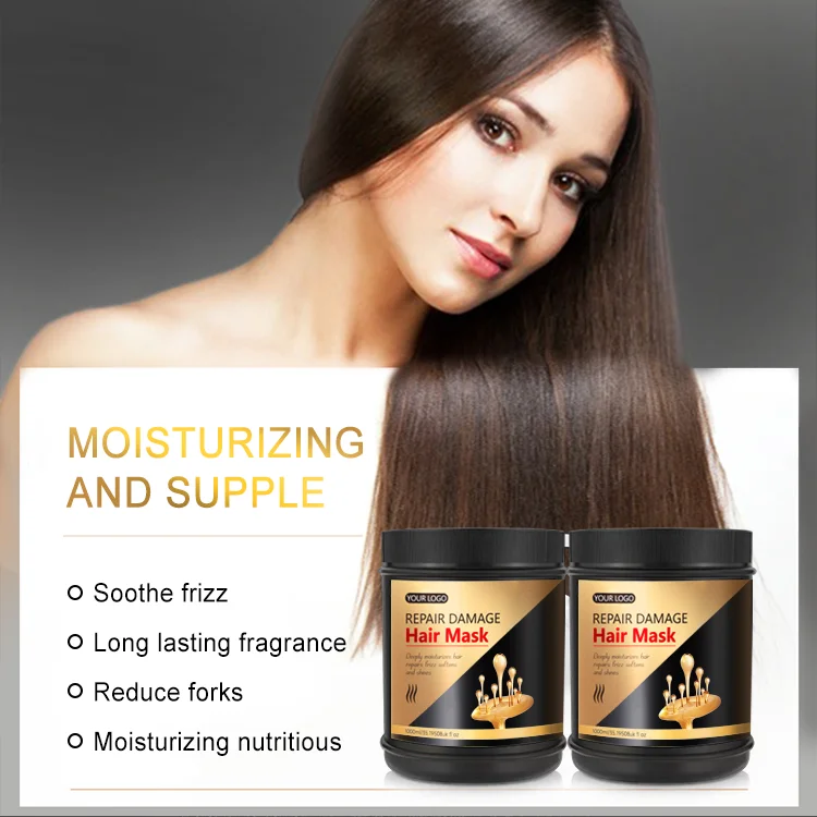 Easy to rinse Non-sticky japanese hair mask Instantly smooths private label hair mask treatments herbal hair mask