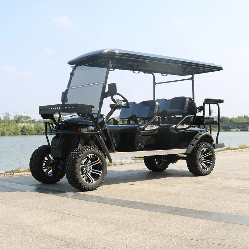 Electric 6 Passenger Hunting Golf Cart with Rain Cover