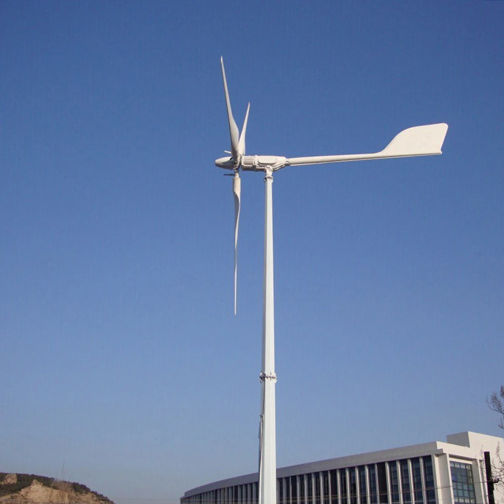 5KW 6KW 8KW 10KW Wind Turbine Generator Complete Set 24V 48V 96V Free Energy Generators Wind With Controller Inverter 5000W