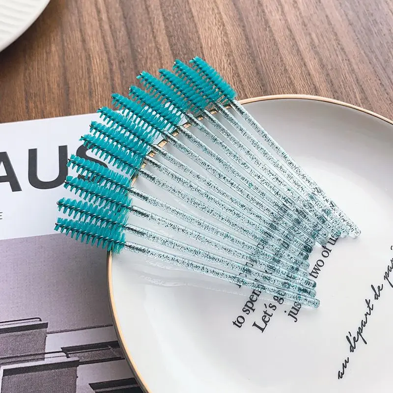 Custom eyelash brush color size for eyelash makeup eyebrows multi-purpose mascara brush plastic material mass wholesale