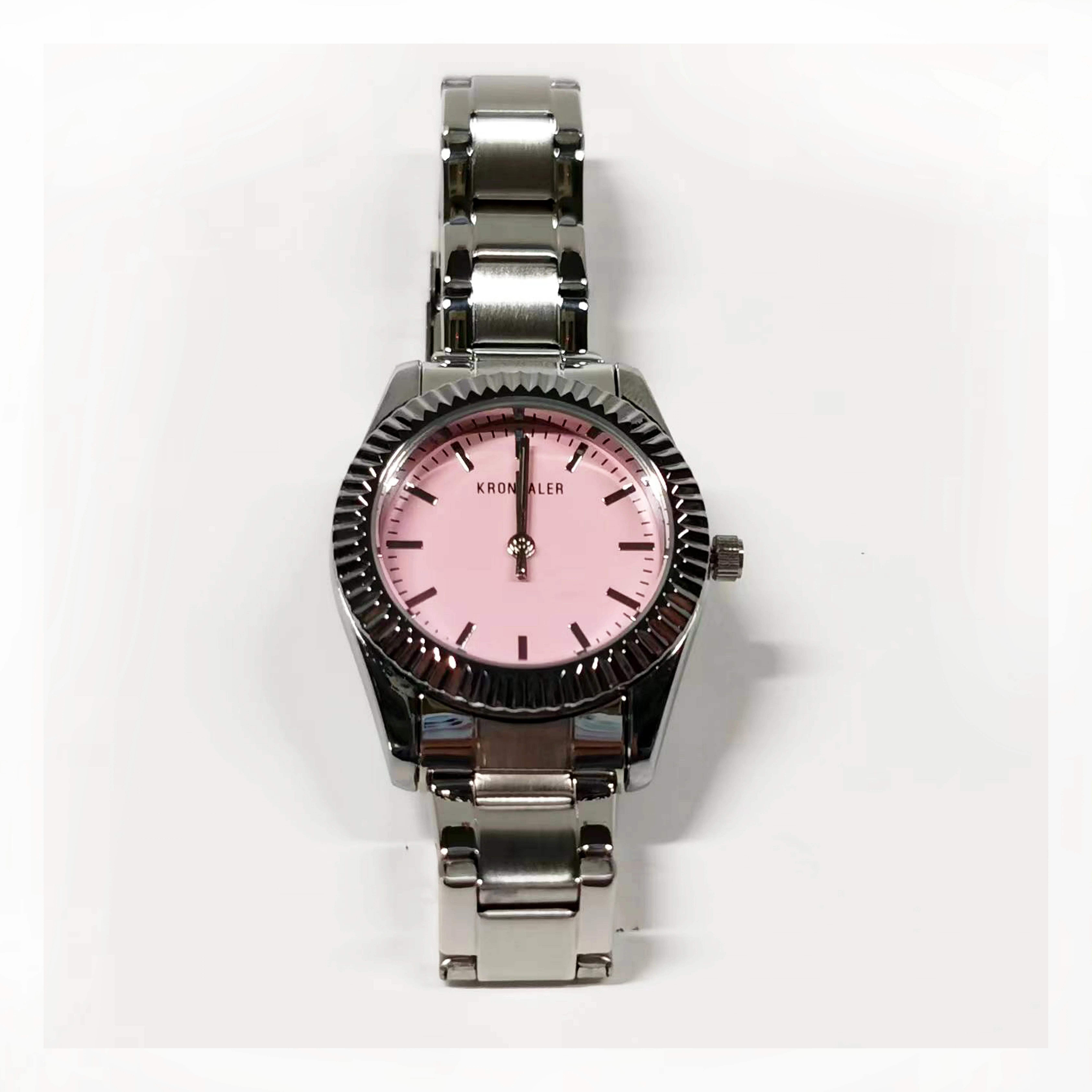 Stainless Steel and Leather Band Business Quartz Watch for Ladies & Men Seiko Movement Waterproof with Glass Dial Window