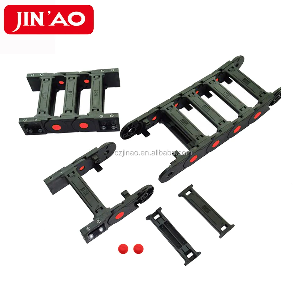 Plastic cable carrier drag chain