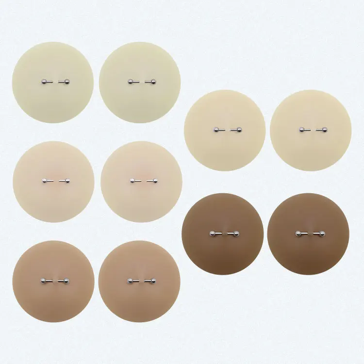 Newest Silicone Seamless Nipple Covers with Nail  Ultra Thin Sticky Breast Petals Adhesive Strapless Invisible Pasties Bra
