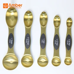 Eco-Friendly Multi-Function 8 Pcs Stainless Measuring Spice Spoons Set