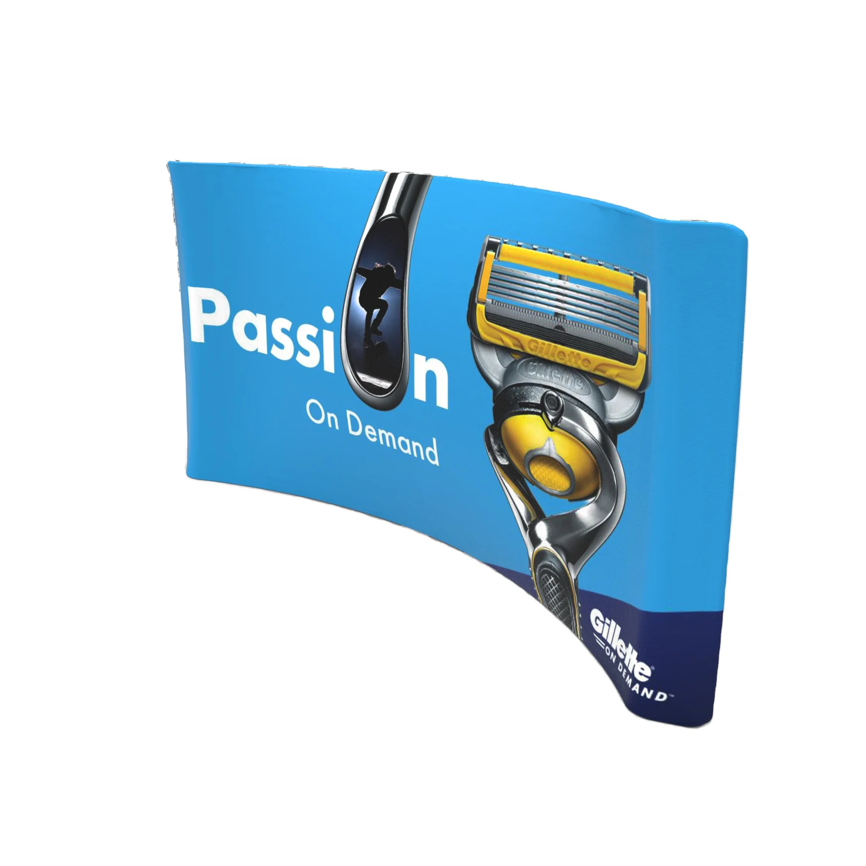 Рекламный фон под заказ Расширенный запатентованный фон для торговой выставки изогнутый фон для продажи