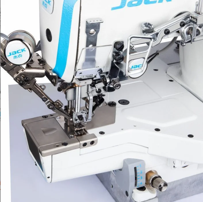New Jack K5 Ultra High Speed Small Square Head Computer Barrel Arm Stretch Stitch Industrial Sewing Machine Factory Direct Sale
