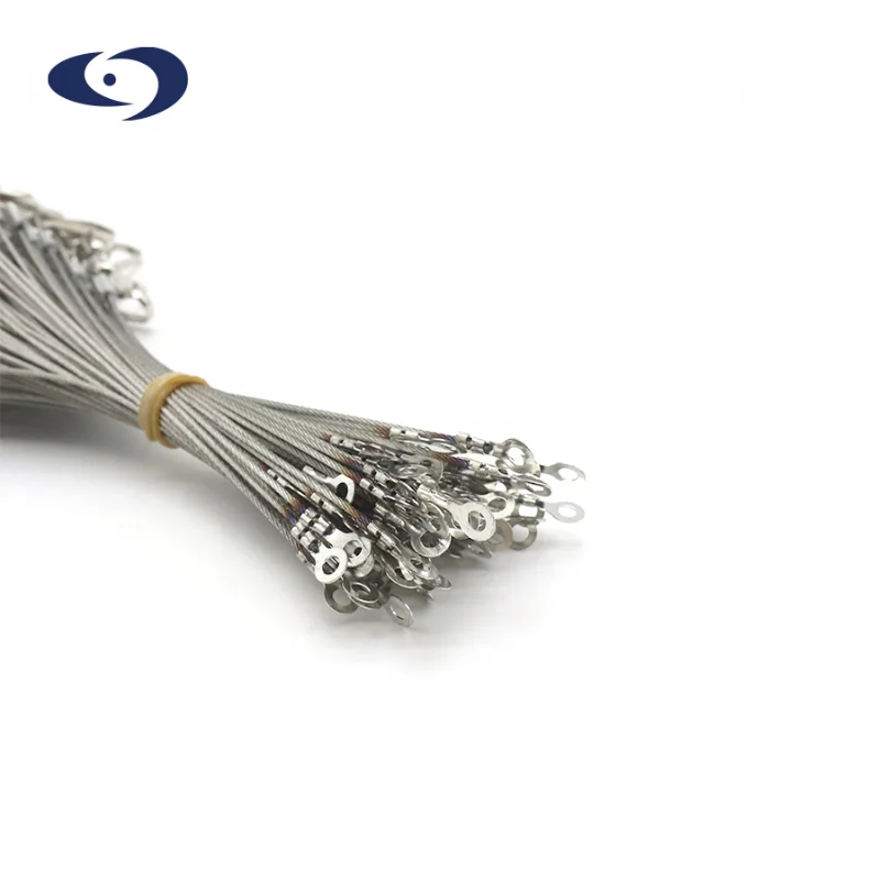 Оптовая продажа подъемный строп из углеродистой стали с клеммой на обоих концах многожильный плетеный провод оцинкованная стальная проволока для