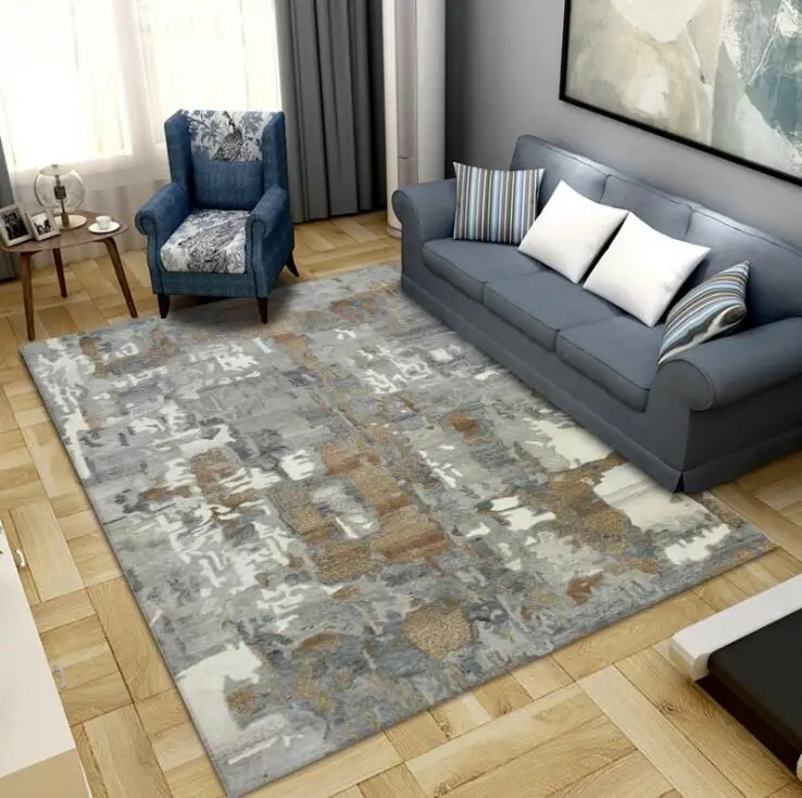 Home Carpet Simple Nordic Style Office Carpet Full Bed Side Mat Bedroom Living Room Carpet Mat