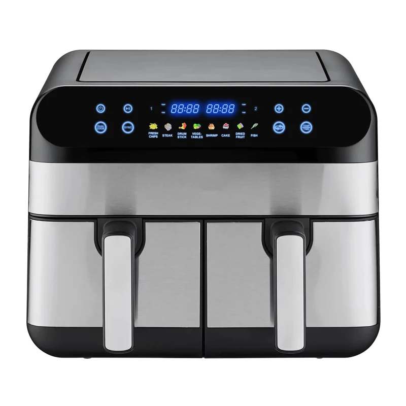 Appliances Kitchen Home LCD Digital Double air fryer with dual basket electric intelligent without oil air fryer ovens