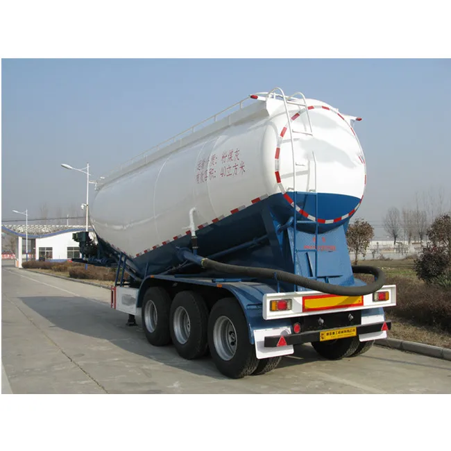 55cbm used Bulk bulker cement tank semi trailer truck price air compressor for bulk
