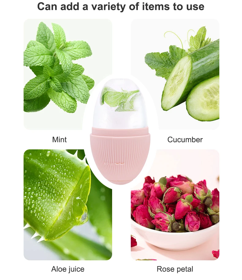 Skincare Cube Mold Massager Silicone Ice Globes Face Depuffer Eye Roller For Puffy Eyes Face Women