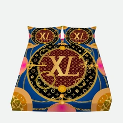 Wholesale Home Bedding Sets Luxury Fitted Bed Cover King Size 3D Print Dropshipping Room Sheet Sets