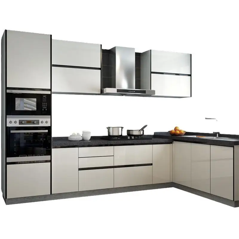 Kitchen Cabinet European Style Modular Kitchen Cabinets Wooden Melamine Finishes Mdf Board Plywood Particleboard