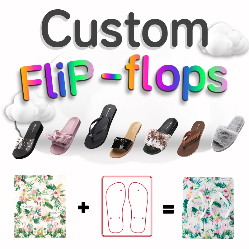 Wholesale Custom Logo Flip Flops Chanclas Wedding Guest High Quality White Wedding Party Sublimation Women Flip flop Slippers
