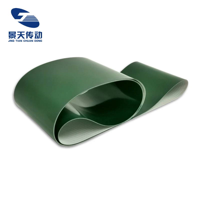 small portable pvc green conveyor belt manufacturer for sale