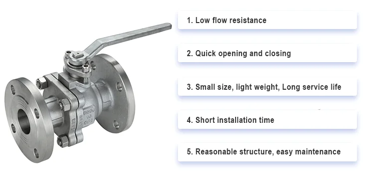 Handle 2 Inch Ball Valve Stainless Steel