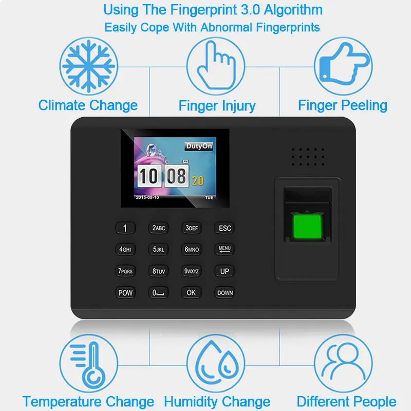 
Eseye TCP/IP RFID Card Attendance Machine Biometric Fingerprint Time Attendance System 