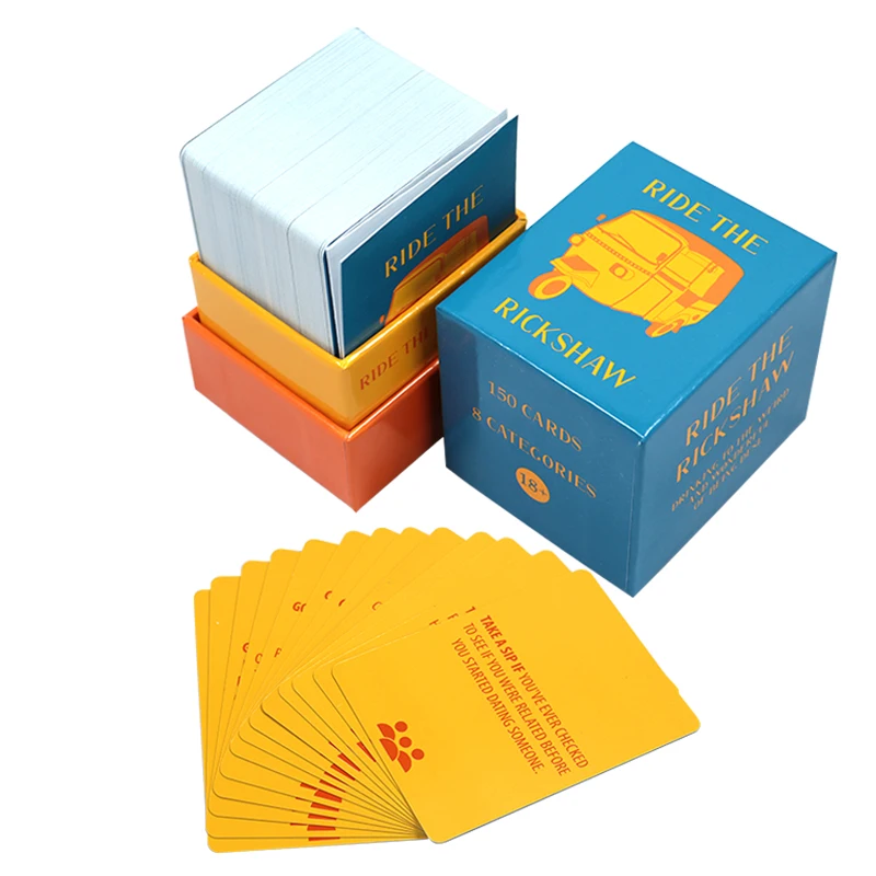 Manufacture personalized Leisure party drinking games cards custom multi interactive party drinking cards board games for adults
