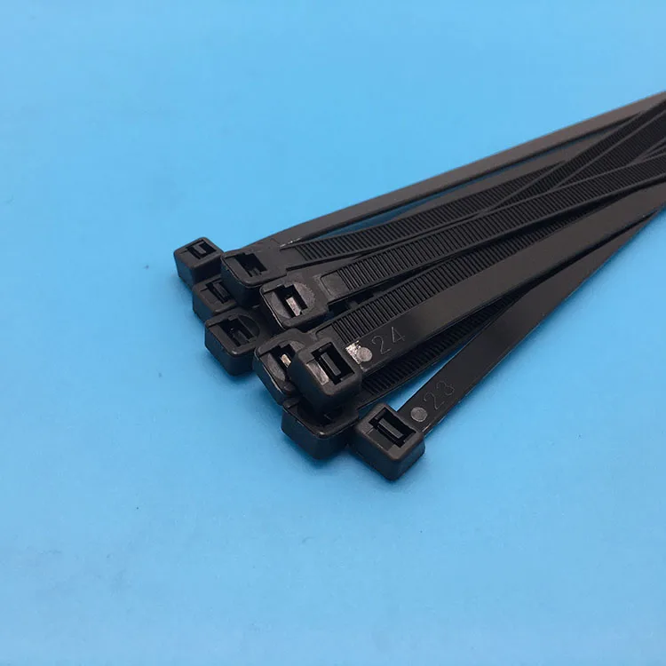 Best Factory Price Nylon66 Cable Tie Black Electrical Nylon Strap Cable Ties Self-locking Zip Ties High Level 100pcs/bag 100bags