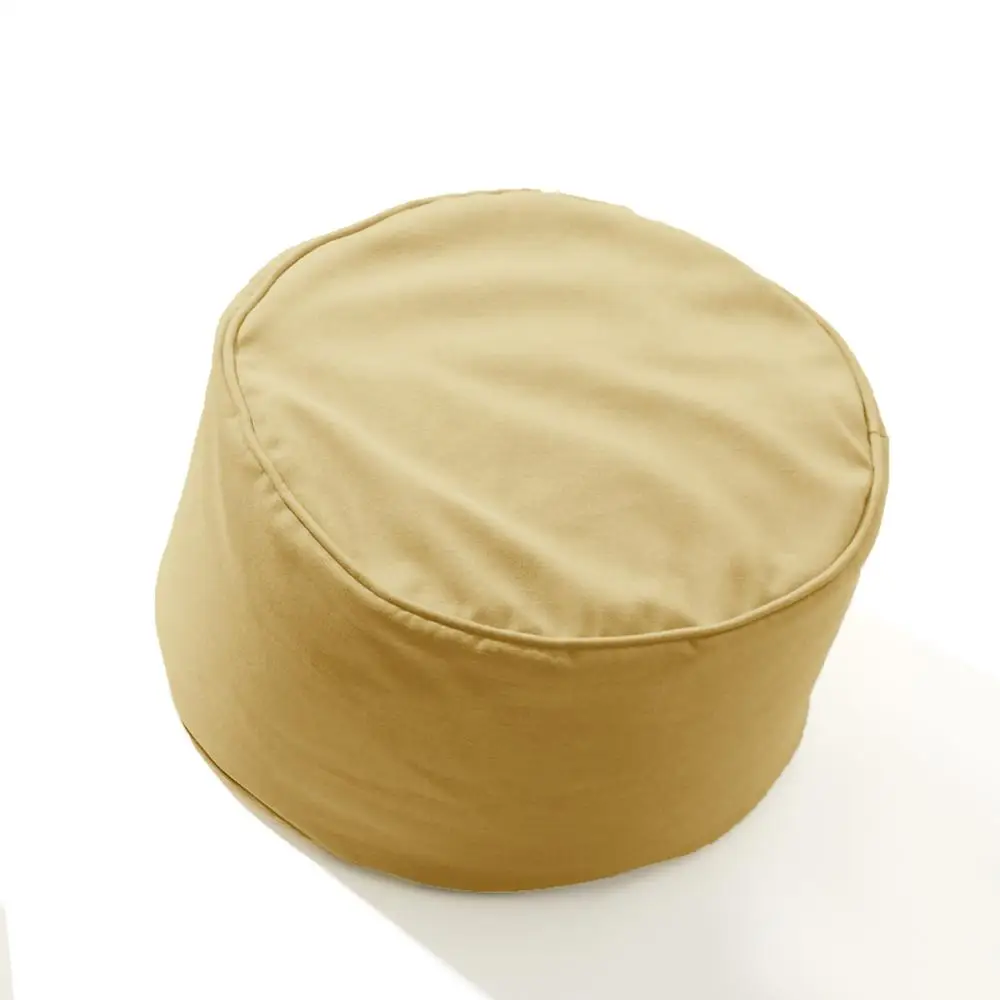 footstool Round Ottoman flannel  fabric Ottoman pouf