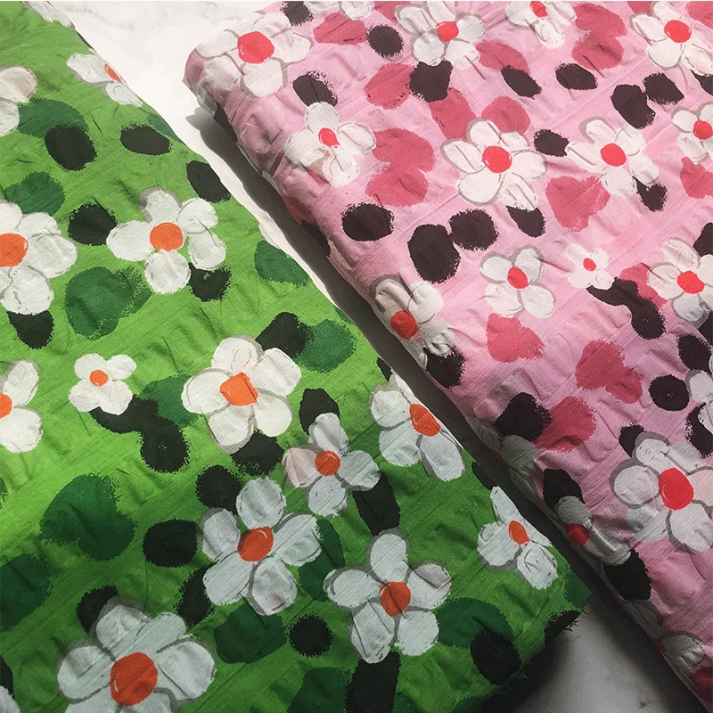 Newly designed cotton printed fabric for summer dress