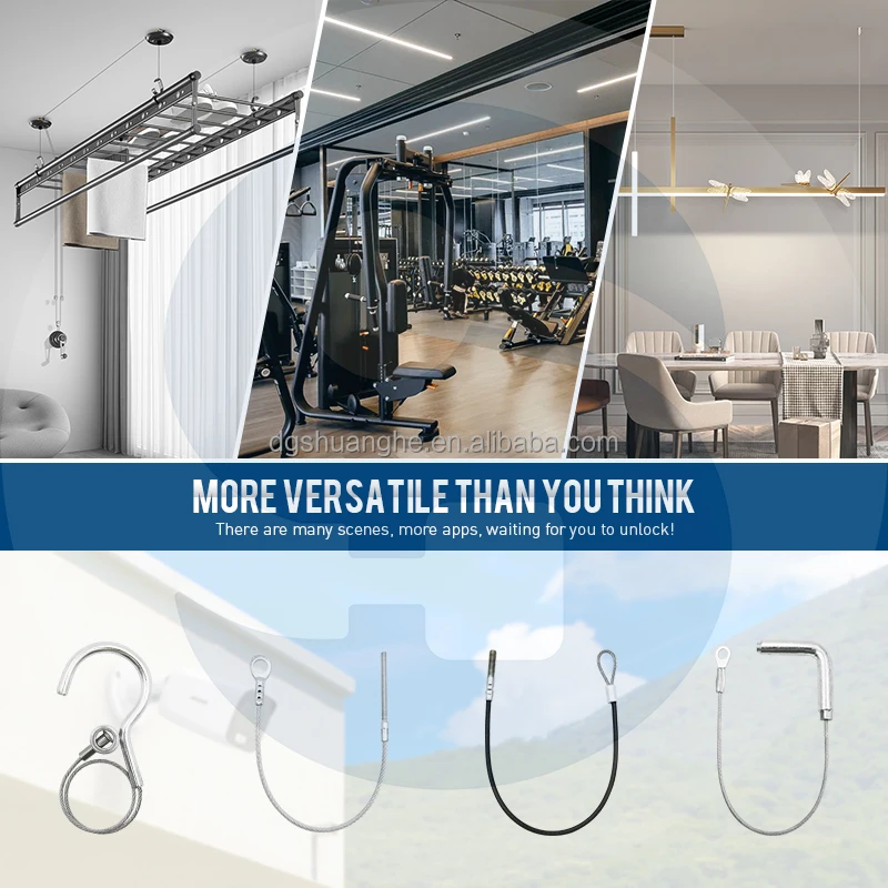 Factory Customized Wholesale Chandelier safety cable Baggage tag cable Container cable