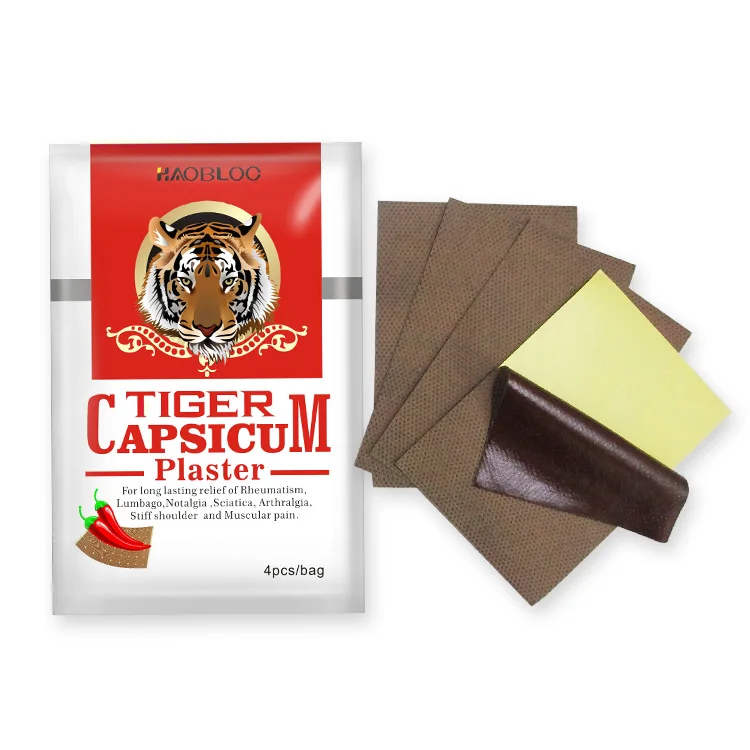 New Product CE Approved Tiger Capsicum Adhesive Plaster For Arthritis Pain Relief