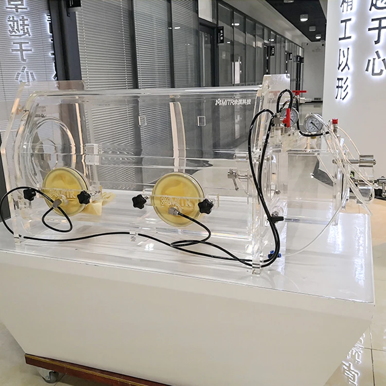 MITR Cheap Acrylic & Plexiglass Vacuum Anaerobic GloveBox Inert Gas Displacing For Chemical Laboratory Research Vacuum Chamber