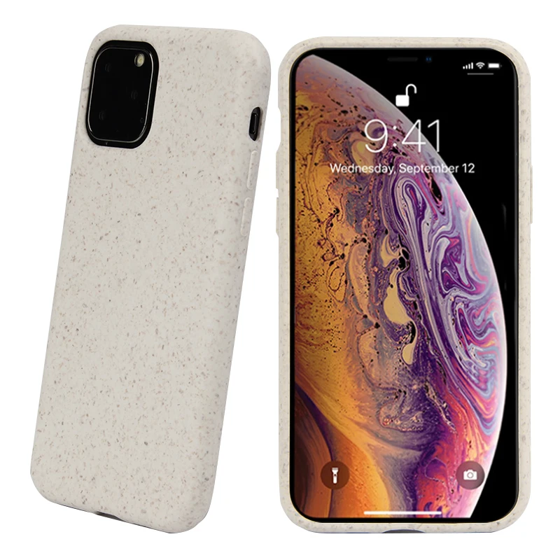 Bio degradable compostable eco friendly recyclable PLA Biodegradable phone case for iPhone 11 PRO MAX