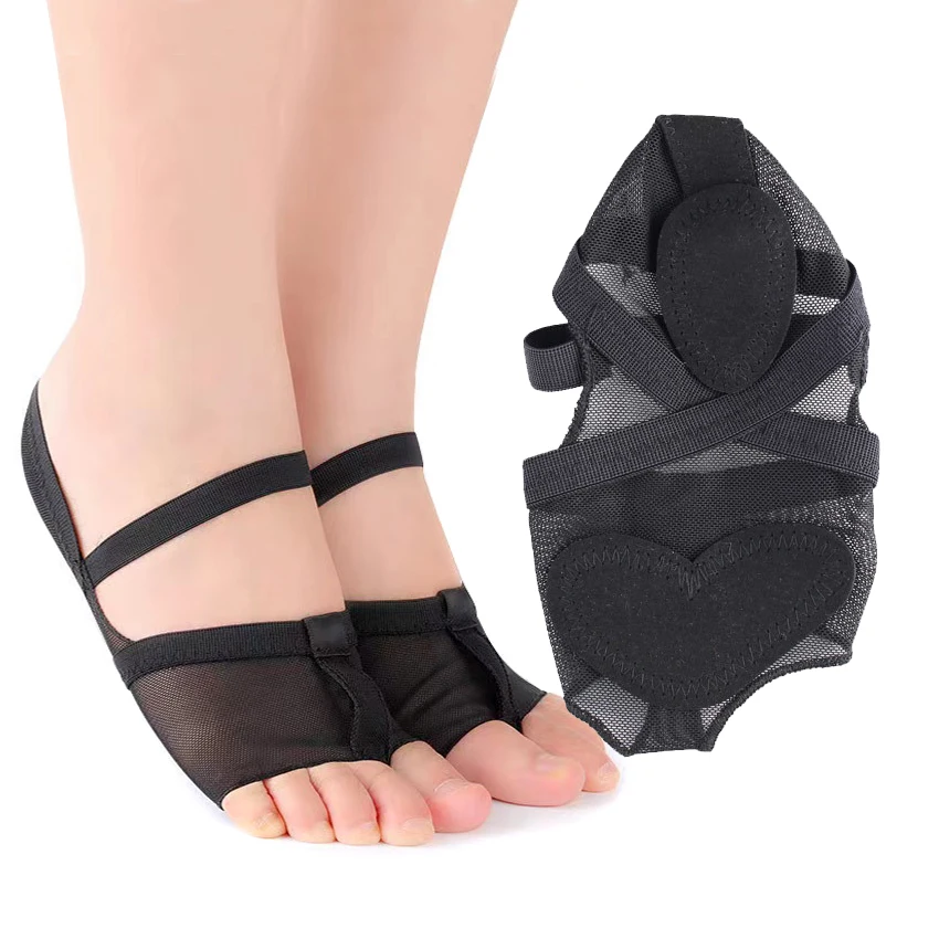 Belly Dance Shoes Accessories Heel Protector Breathable Ballet Dance Socks Belly Dancing Foot Thong Toe Pad Women Beauty HA00593