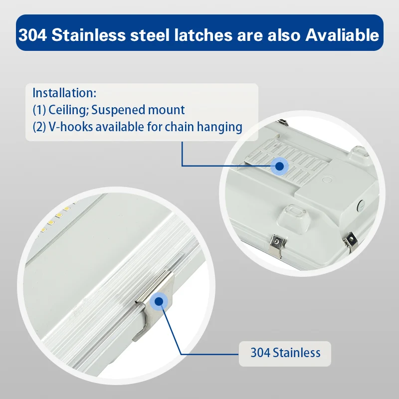 Kitchen Equipment explosion-proof enhanced visual comfort 5 years warranty 5 years warranty HIGN BAY LED light