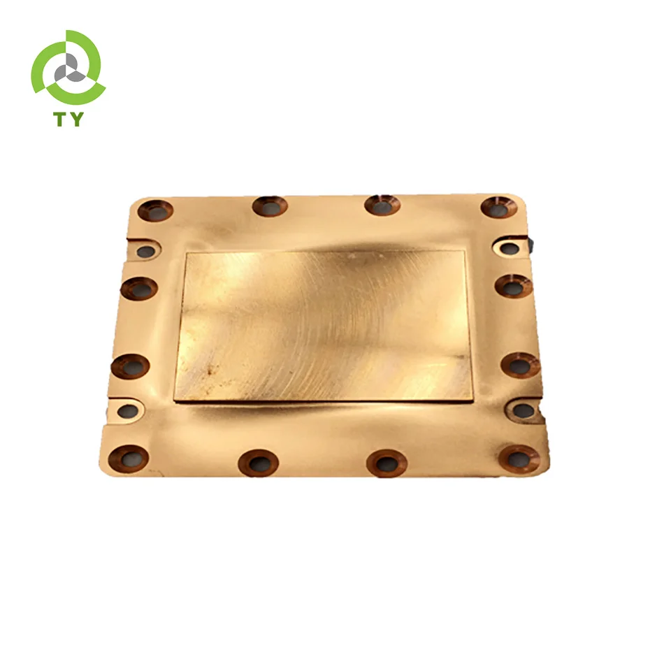 
China supplier water liquid cold cooled skived heat sink 55*55*5MM Custom Fin LED Lights Copper Water Cooling Heatsink 