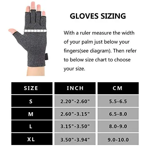 
Newkucky half finger cotton compression arthritis gloves 