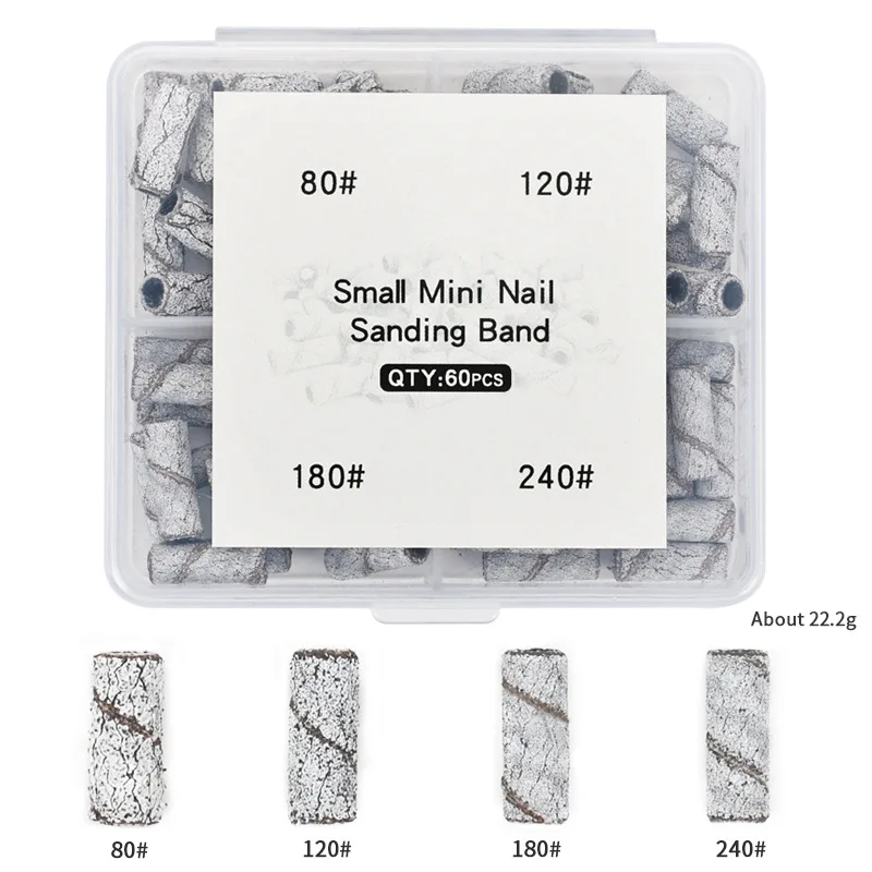 Ready To Ship Small Nail Drill Mandrel Bits 3mm Small Mini Nail Sanding Bands Box For Nail Drill