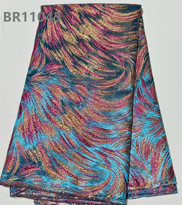 CHOCOO Hot Selling African Satin Jacquard Fabric 2024 Custom Luxury Brocade Jacquard Lace Fabric For Women Dress