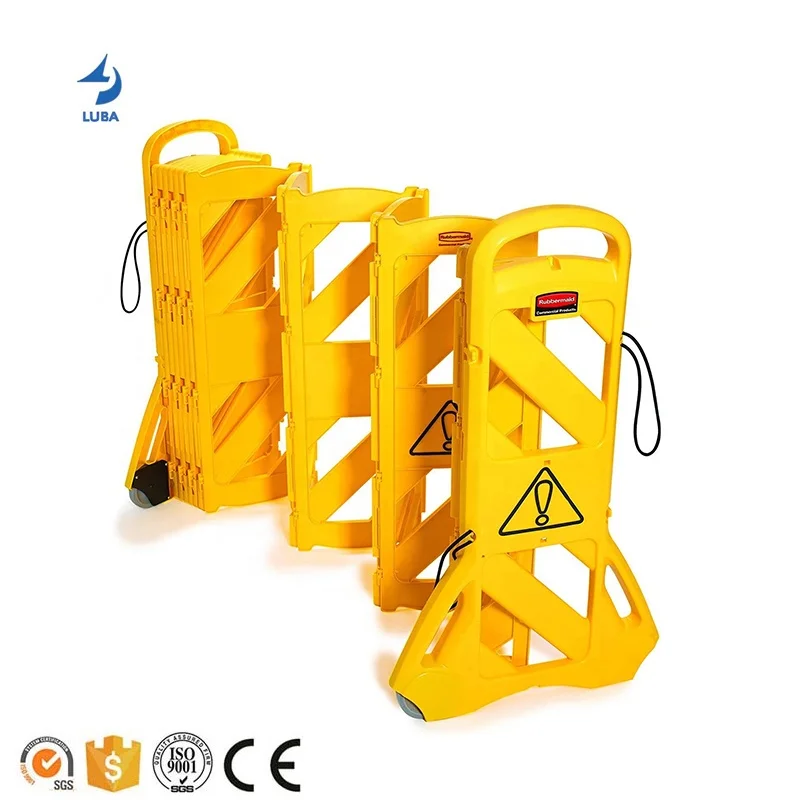 High Quality Plastic Portable Road Traffic Retractable Fence Expandable Gate Road Safety Expandable Barrier