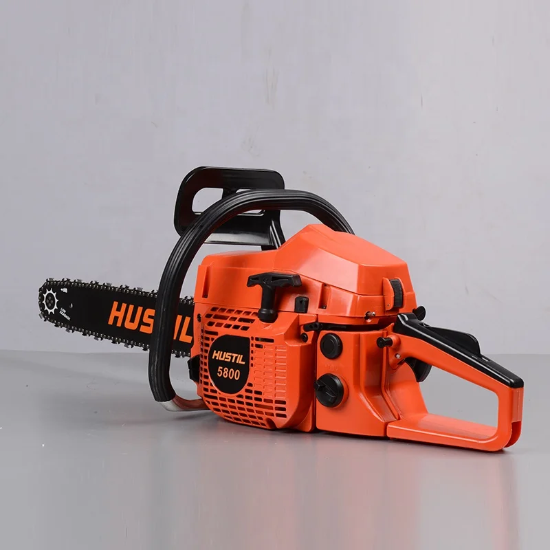 O O Power Chainsaw 58cc Gasoline 5800 Chain saw For Garden Cutting