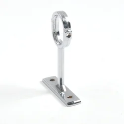 Wardrobe Tube Holder Rail Support Cabinet Fittings Upper Mounted  Wardrobe Metal Hanging Flange Tube Holder