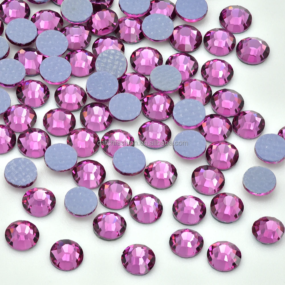 SS20 various colors rhinestone strass glass hotfix rhinestone for rhinestone heat transfer motif fabric