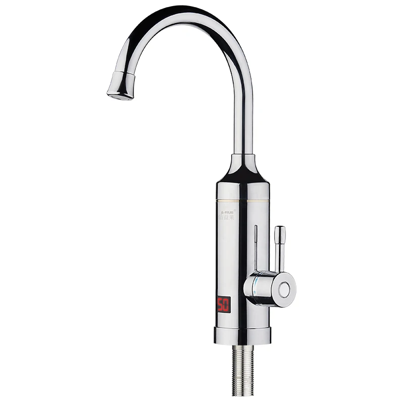 professional manufacturer electric hot faucet  ABS engineering plastic material kitchen faucet