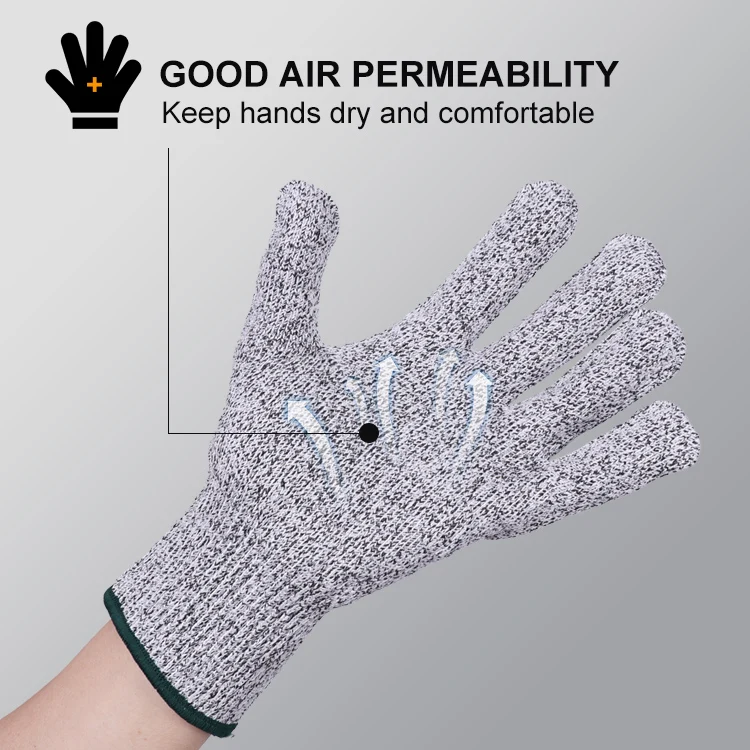 XINGYU Kitchen Cut Resistant Hand Glove Household Food Grade 5 Level Protection Safety Work Gloves Anti Cut Proof Gloves