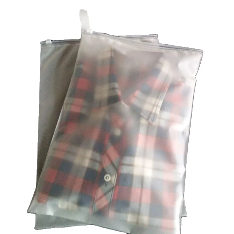 Hot Sale Custom Eco Friendly Clear Logo Printed Zipper Bag Frosted Plastic Zip Lock bags For Clothing Packing Bag (1600374408334)